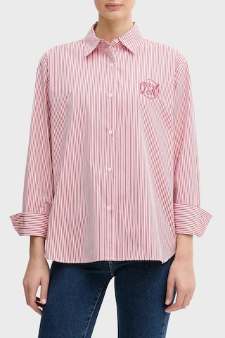 Tommy Hilfiger Bayan Gömlek Ww0ww48190 0e7 Kırmızı Kırmızı