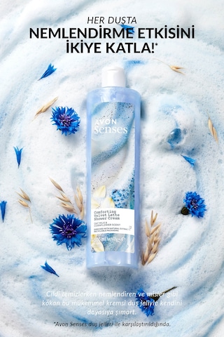 Avon Senses Yulaf Sütü Ve Peygamber Çiçeği Duş Kremi 2 x 500 ML