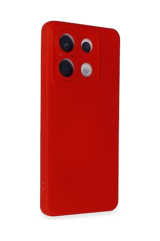 Gld-spt- Newface Xiaomi Redmi Note 13 Pro 5g Kılıf Nano İçi Kadife Silikon - Kırmızı