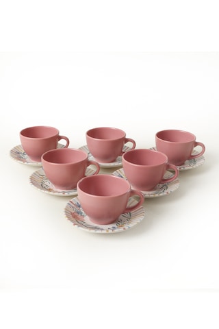 Keramika Soft Flowers Kera Çay Takımı 12 Parça 6 Kişilik 22322