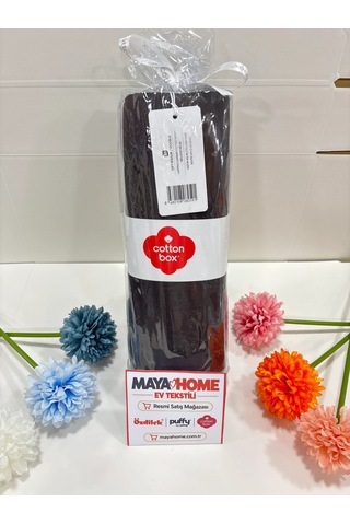 Cotton Box Koyu Kahve Battal Çift Kişilik Lastikli Çarşaf Seti 180x200 Çok Renkli