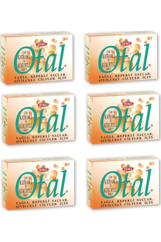 Otacı Otal Çam Katranlı ve Kükürtlü Sabun 80 G 6'lı Otacı Otal Çam Katranlı ve Kükürtlü Sabun 80 G 6'lı