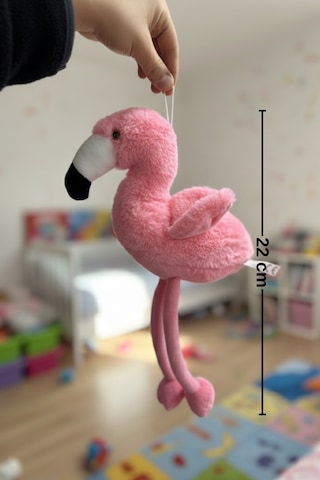 Sevimli Peluş Flamingo Peluş Oyuncak - Yumuşak Uyku Arkadaşı - Çocuk Odası Dekorasyonu 22 Cm Çok Renkli