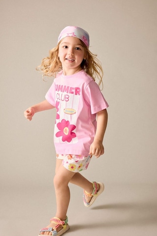 Defacto Çiçekli 2li Takım Kız Bebek H6738a526smpn666 Pembe-pn666