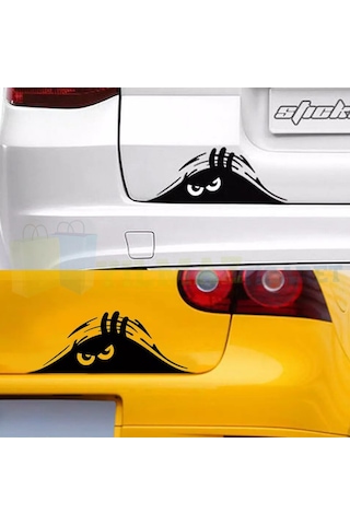 Kızgın Sinirli Bagajdan Bakan Adam Oto Sticker Araba Etiket 2 Ad