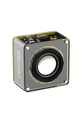 Lenyes S222 Mini Tws Kablosuz Bluetooth Hoparlör V5.3 5w Siyah