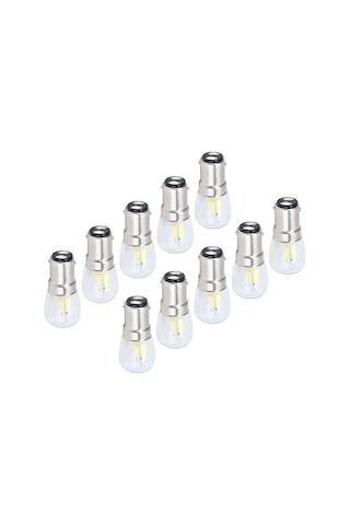 Shineyee B15d Beyaz Işık Ampulü 2w 50000 Saat 360 Derece Soğutma Avize Tavan Lambası Duvar Lambası Masa Lambası Uyumlu 10 Adet Paket