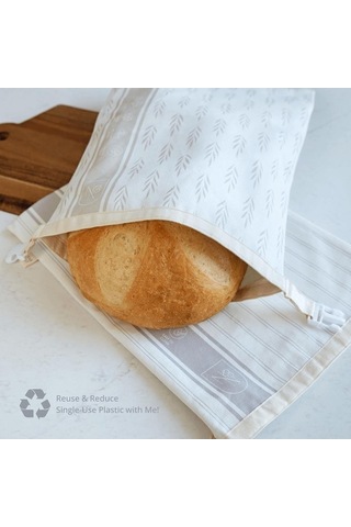 Maoyaya Ev Yapımı Ekmek İçin Yeniden Kullanılabilir Pamuklu Balmumu Torbaları 2 Paket - Xl Boy Diğer