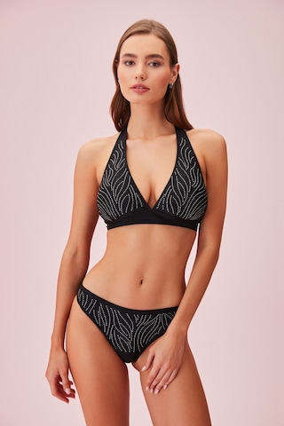 Suwen Taşlı Bikini Alt Sb24530s012 Siyah
