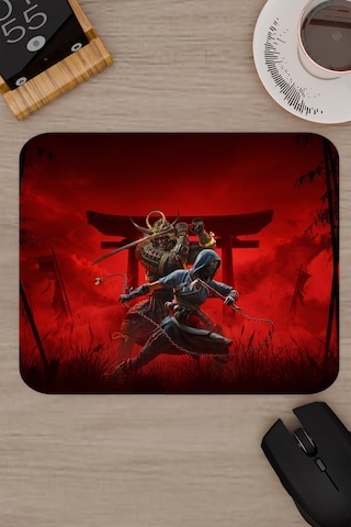 Assasin's Creed Kaymaz Dikişli Kauçuk Oyuncu Mousepad V1 - 22x18 Gaming Mouse Pad Fare Altlığı