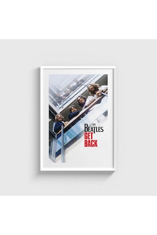 The Beatles Get Back Dizi Posteri Tablo Çerçeveli Poster Duvar Dekorasyonu Beyaz Çerçeveli Tablo Beyaz Çerçeveli Tablo Dn11d470beyaz