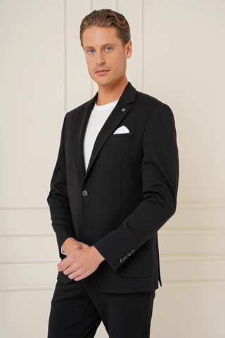 Efor C 690 Slim Fit Siyah Spor Ceket Siyah