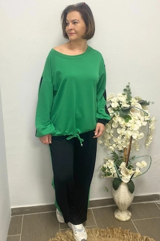 Mia Butik Büyük Beden Çimen Yeşili Mehita Eşortman Takım Çimen Yeşili