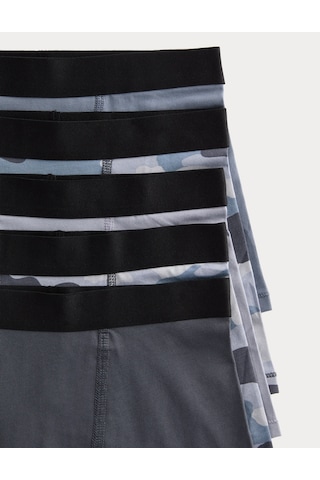 Marks & Spencer 5'li Çocuk Boxer T71005899D Çok Renkli