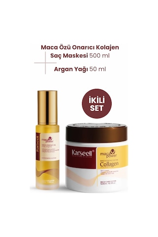 Saç Bakım Seti Maca Özü Saç Bakım Maskesi 500ml Ve Saç Bakım Yağı 50ml - 648207639 Saç Bakım Seti Maca Özü Saç Bakım Maskesi 500ml Ve Saç Bakım Yağı 50ml - 648207639