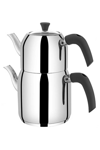 Yunusoğlu Home Hanzade Aile Boy Çelik Çaydanlık Çelik