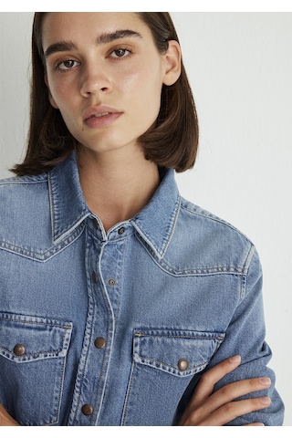 Mavi - Angela Classic Denim Mavi Jean Gömlek 1210819-87754 Mavi