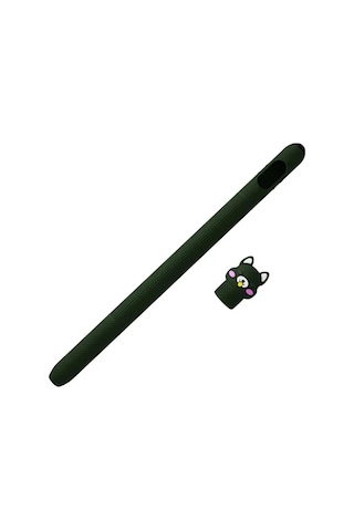 Pencil 2. Nesil Uyumlu Koruyucu Silikon Kılıf Kaydırmaz Sevimli Kedi Figürlü Kalem Değildir