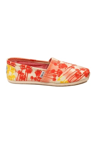 Toms Bayan Espadril Orange Palm Trees Vegan Turuncu