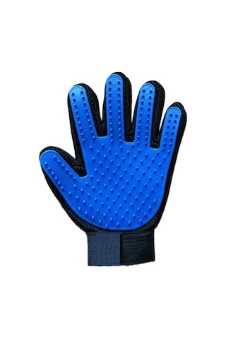 1pc Kedi Eldiveni Kedi Bakım Eldiveni Evcil Hayvan Fırçası Kedi Köpek Kılı Eldiveni Fırçası Left Blue