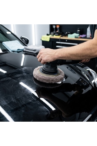 Ultra Soft Seri %100 Doğal Kuzu Postu Polisaj Keçesi 150 Mm Antrasit