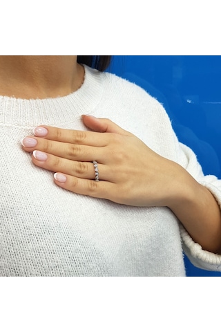 Lova 0,50 Karat Efektli Pırlanta Yeditaş Yüzük - 1070223