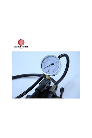 Worldforce 11237 Manometre Göstergeli 1000 Bar Kare Tip 3.5 Litre Çift Etkili Dahili Hidrolik Pompa