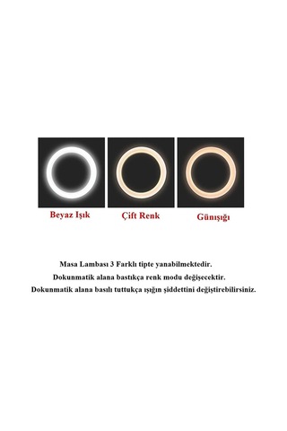 Şarjlı Sarı Ve Beyaz Renk Masa Lambasi Wt-005 Acı Kahve
