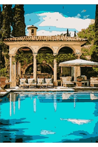 Sayılarla Boyama Süper Set Lüks İtalyan Tatil Köyleri