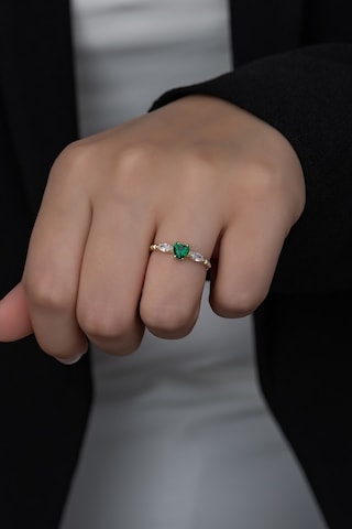 Gümüş Prenses Yüzük Altın Kaplama 925 Ayar Gümüş Altın (511780153)