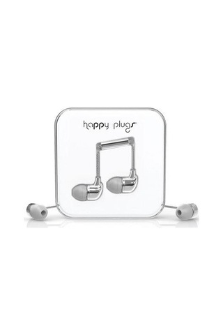 Happy Plugs Kulaklık - 7736 Gümüş Parlak