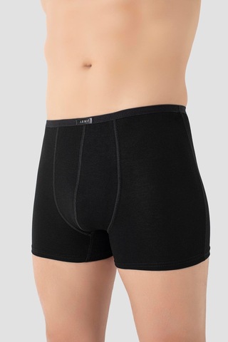 Arma Yıldız Erkek İnce Bel Lastikli Bambu Boxer Siyah 5'li Paket Siyah