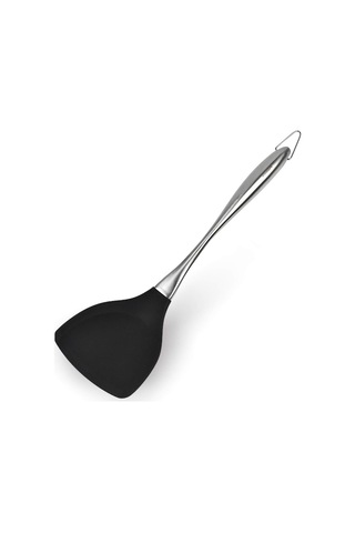 Yapışmaz Tencereler İçin 14-1/5 İnç Silikon Wok Spatula, Bpa İçermeyen 600 F Paslanmaz Çelik Spatula