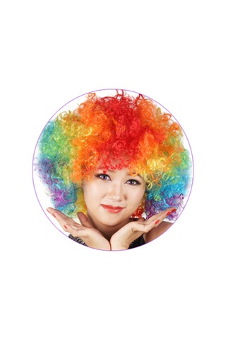 Wig Badut Rambut Kribo Warna Warni Wig Palsu Badut Hijau