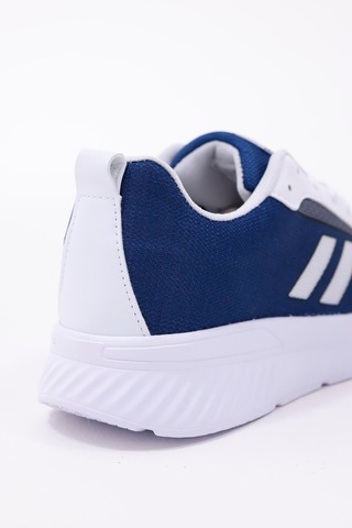 Dijital Baskılı Unisex Mavi Sneaker - Beyaz Desenli Günlük Ayakkabı Mavi-beyaz