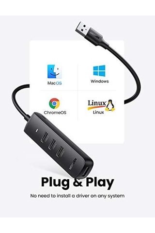 Ayrex Seri 4-port Hub Uzay Grisi