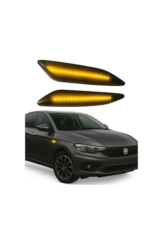 Düz Ledli Çamurluk Sinyali Takımı, Fiat Egea Sağ Sol Düz Ledli Çamurluk Sinyali Takımı, Fiat Egea Sağ Sol