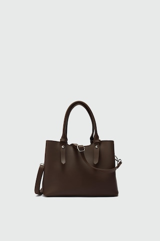 Doop Omuz Çantası Kahve Kahverengi - Siyah - Bej