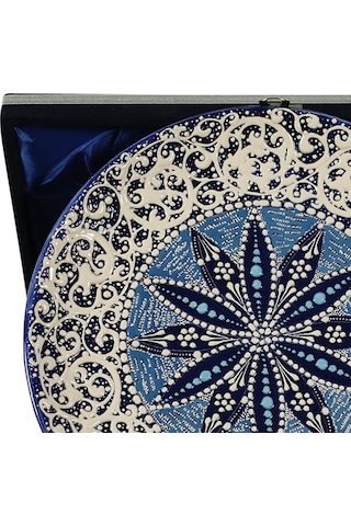 E38 El İşçiliği Çini Tabak 25 Cm - 6292