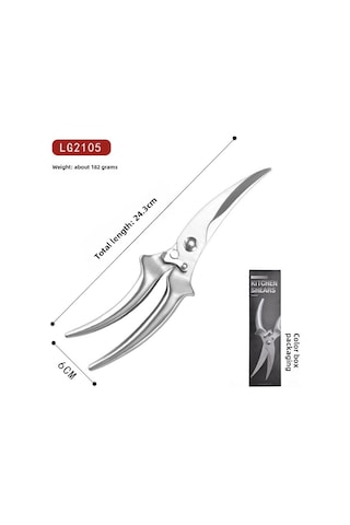 Springsun Almanya Çelik Tavuk Kemiği Kırıcı, Ev Mutfak Yemek Hazırlama, Zırh Kemiği Kesici, Renkli Ahşap Saplı, Güçlü Kırıcı Bıçak Tam Çelik Boş Sap, Renkli Kutulu Diğer