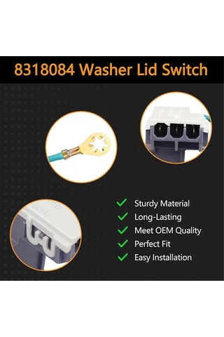 8318084 Çamaşır Makinesi Kapak Anahtarı Yedek Parçası Whirlpool Kenmore-perfet İle Uyumlu