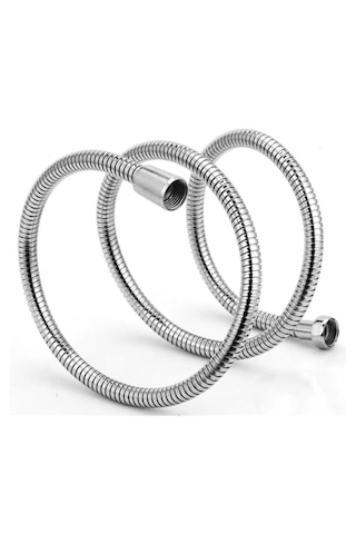1. Kalite Spiral Duş Hortumu 3 Katmanlı Dayanıklı Tasarım Krom