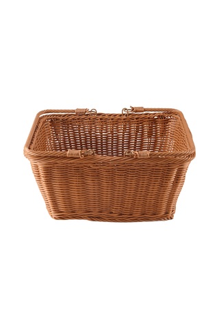 Xiaaokeji Dayanıklı Yapay Rattan El Yapımı Taşınabilir Piknik Sepeti Rattan Kahverengi