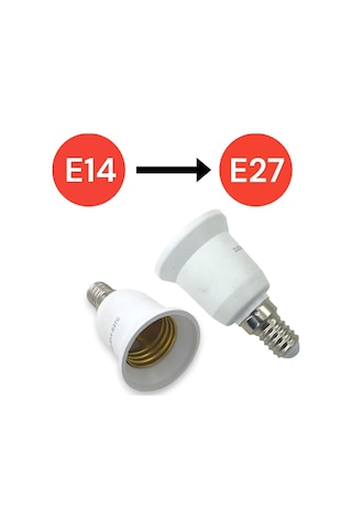 E14 'den E27 'e Dönüştürücü Duy - Pratik Ve Güvenli Çözüm E27 To E14 Duy Dönüştürücü