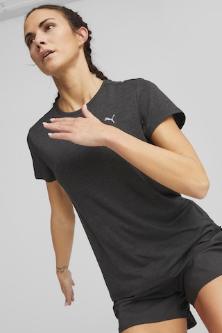 Puma Run Favorıte Heather Ss T Siyah Kadın Kısa Kol T Shirt Siyah