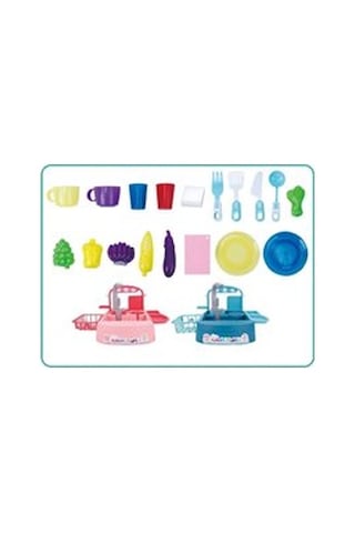 Galtoys Oyuncak Bulaşık Yıkama Seti - Modern Çeşmeli Lavabo Oyun