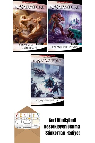 Dünyanın Omurgası Drizzt Efsanesi 12. Kitap + Karanlığın Kuşatması Drizzt Efsanesi 9. Kitap + Charon Un Pençesi Drizzt Efsanesi 22. Kitap