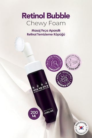 Lebelage Temizleme Aparatlı Retinol Temizleme Köpüğü Lebelage Retinol Bubble Chewy Foam