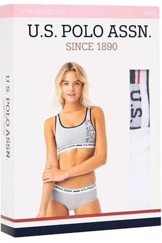 U.S. Polo Assn. U.s Polo Assn. 66255 Kadın Büstiyer Şort Takım-beyaz Beyaz