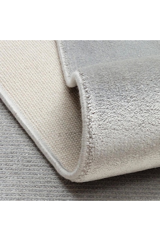 Hoom Rugs Como Nap 02 Grey Viskon & Floş Sık Dokuma Modern Salon Halısı Gri